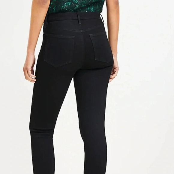 LOFT High-Rise Black Skinny Jeans Size 4/27 - Picture 2 of 11